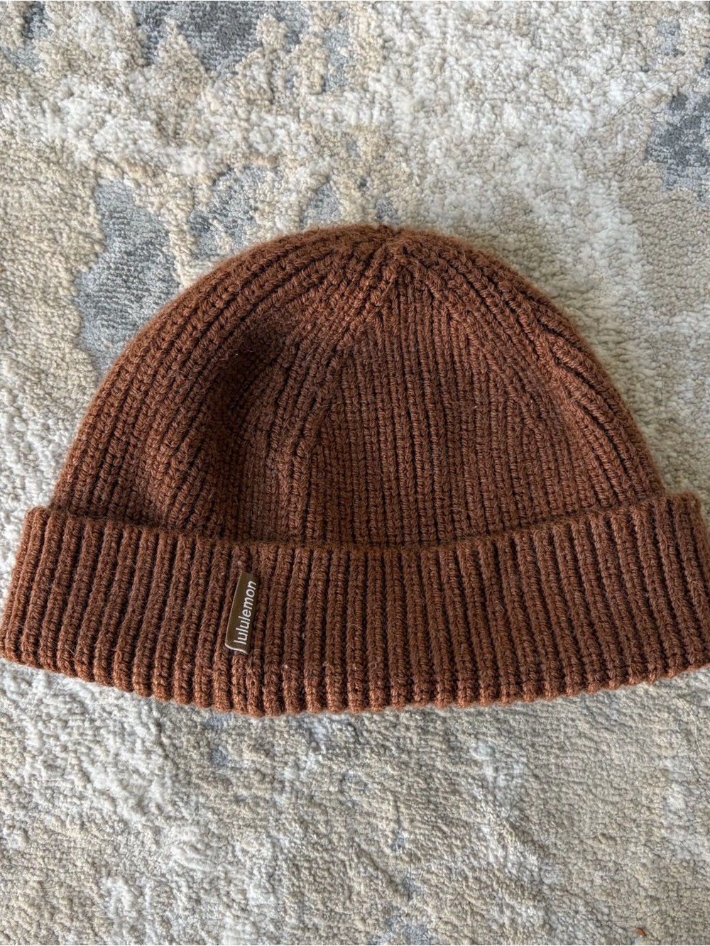 Lululemon Close-Fit Wool-Blend Ribbed Knit Beanie Brown